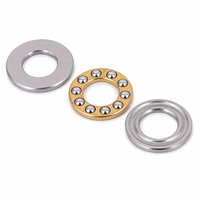 Rodamiento de Bolas de Empuje Plano F11-21, F11-21M 11x21x5mm, Rodamientos de Bolas Axiales Planos de Acero Cromado de Alta Velocidad y Alta Precisión en Miniatura