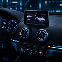 Audi A3 8V 8Y S3 RS3 2013-2019 - Éclairage d'ambiance - Tableau de bord - Grille d'aération - Lampe d'ambiance LED avec RGB 30 couleurs - Plug&Play