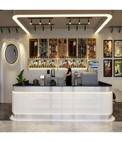 Design de café moderne populaire CORIANS Bar à café en surface solide