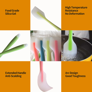 Todos los colores Utensilios de cocina de silicona resistentes al calor Espátula de mantequilla antiadherente para hornear y cocinar - Product Image 4