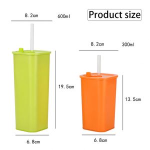 Custom logo square Double Layer Stainless Steel Travel <b>Coffee</b> Mug Vacuum Insulated <b>Coffee</b> Cups with Lid and Straw - Product Image 3