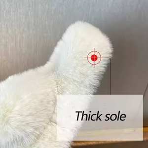Tendencia de Moda, Zapatillas de Mujer para Otoño, Cálidas y Peludas para Exteriores, con Diseño de Deslizamiento - Product Image 3