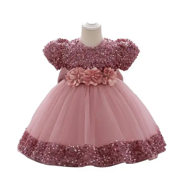 Buy Flower Girl Dress, Knee Length Baby Ball Gown, Kids Party Outfit Wit  Pearls, Angel Princess Custom Couture Toddler Pageant Baby Shower Frock  Online in India - Etsy