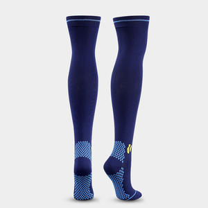 Calcetines de Compresión por Encima de la Rodilla, de Nailon, con Rayas y Cuadros, para Ciclismo, Juveniles (18-40), Ropa Deportiva - Product Image 3