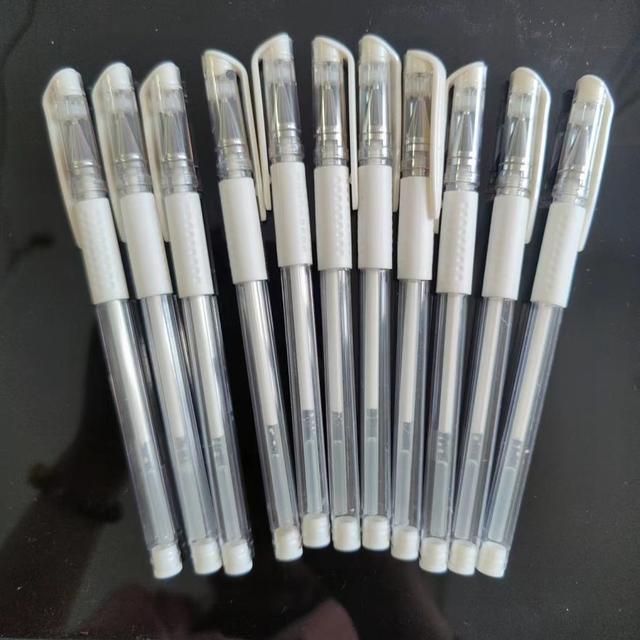 White Gel Pen for Art, Drawing, Journaling, Watercolor, Black Paper - White Graffiti Ink Pens