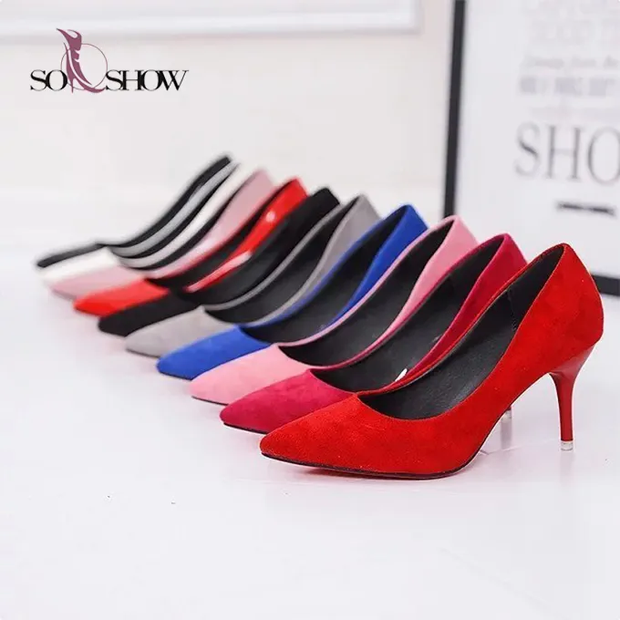 Dress pumps Thin heel pointed toes high heel women ladies pump shoes