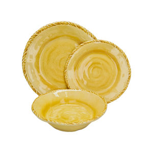 Juego de <span class=keywords><strong>vajilla</strong></span> de <span class=keywords><strong>melamina</strong></span> roja irrompible de <span class=keywords><strong>12</strong></span> <span class=keywords><strong>piezas</strong></span>, <span class=keywords><strong>vajilla</strong></span> de plástico ecológica ligera de lujo para comida de boda, 4 otros usos - Product Image 2