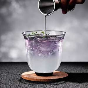 Vaso de Cristal Minimalista de Estilo Chino con Boca Ancha y Base Alta para Servir <span class=keywords><strong>Gin</strong></span> <span class=keywords><strong>Tonic</strong></span>, Bebidas de Fiesta, Vaso Collins para Shots - Product Image 4