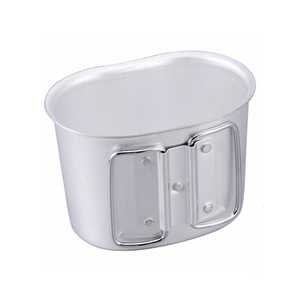 แก้วอลูมิเนียม DFM1104 ขนาด 700 มล. สำหรับตั้งแคมป์และกิจกรรมกลางแจ้ง พร้อมหูจับแบบผีเสื้อ เหมาะสำหรับขวดน้ำพลาสติกขนาด 1 ลิตรแบบอเมริกัน - Product Image 1