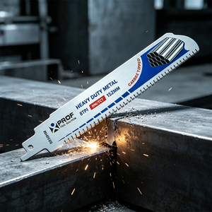 Lames de scie sabre en carbure de tungstène de 152 mm (6 pouces) pour la découpe de métaux épais, acier inoxydable, tuyaux en fonte et démolition - Product Image 1