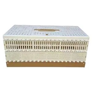 Pet product plastic pigeon bird transport cage box ABS training pigeon flying folding cage