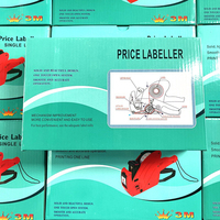 Satu baris harga mesin penanda roda tinta harga mesin pengkode Harga menandai mesin label ukuran 21*12MM