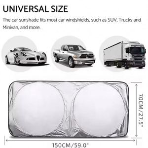 2026 Dealer Promo Business Gift Windshield Sun <b>Shades</b> Logo Desig Car <b>Window</b> Sunshade Wholesale Custom Promotional Gifts - Product Image 4