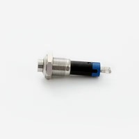 Interrupteur à bouton-poussoir sans éclairage en acier inoxydable de 10 mm (PM10H-11Z/S, CE, ROHS)