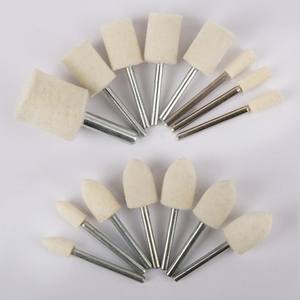 Mango de lana de pulido de superficie de espejo de acero inoxidable con cabezales de pulido de lana cónicos cilíndricos para uso industrial - Product Image 2