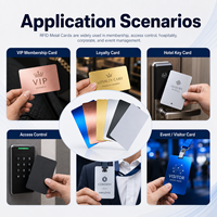 Goldene Metall-Visitenkarten, personalisiert, matt, NFC-Karte, kontaktlose ID, IC, Smart-RFID-Chip, Metall-Visitenkarte