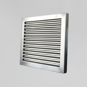 Grille d'aération murale carrée de haute qualité en acier inoxydable 304 pour raccordement de conduit d'air pour système de ventilation centralisée domestique - Product Image 1