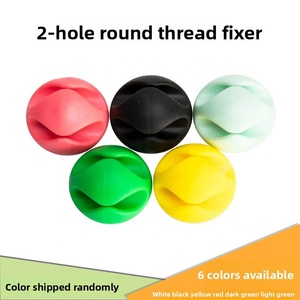 厂家直销供应硅胶电缆收卷机简易桌面软线收纳器家用客厅USB鼠标电缆固定器 - Product Image 3