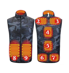 Chaqueta calefactable recargable con batería, traje de buceo, chaleco calefactable de camuflaje para hombre, chaqueta de plumón. - Product Image 1