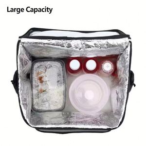 Sac Isotherme de Plage Noir Imperméable pour Pique-nique, Glacière Souple Thermique pour Livraison de Repas, Idéal pour le Camping et les Activités de Plein Air – Meilleure Vente - Product Image 2