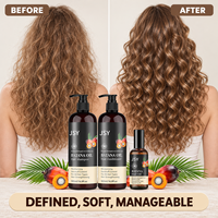 Collection de soins capillaires à l'huile de Batana avec shampoing, après-shampoing, gommage capillaire au romarin, revitalisant profond, beurre capillaire et huile – Marque privée