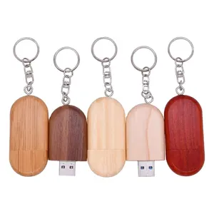 Factory Provide Cheap Price Pendrive 64gb Custom Logo Engraved Wooden USB mini 32 GB 2tb Wood Usb Flash Drives