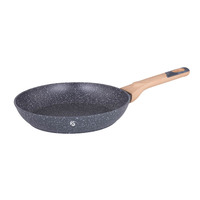 Ensemble de casseroles en granit antiadhésif KS Logo, 9 pièces, casseroles et poêles avec poignée en bois, compatible induction pour la cuisine