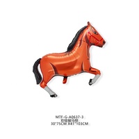 MTF 2025 Nouveauté spéciale, ballons en aluminium en forme de cheval géant pour la décoration de fête, ballons à l'hélium