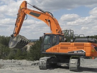 Excavator Crawler Profesional DX350 untuk Konstruksi Bangunan, Pekerjaan Infrastruktur, Pembongkaran, Persiapan Lokasi, dan Pemindahan Tanah