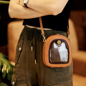 <span class=keywords><strong>Bolsa</strong></span> <span class=keywords><strong>de</strong></span> Almacenamiento <span class=keywords><strong>de</strong></span> Juguetes Pequeños, Hecha a Mano, Vintage, <span class=keywords><strong>de</strong></span> Lujo, <span class=keywords><strong>de</strong></span> Cuero Genuino, Clásica, con Ventana Transparente, Ecológica, Duradera, Retro - Product Image 1