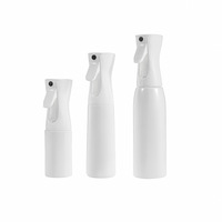 Bouteille de pulvérisation professionnelle à brume ultra fine de 200 ml, 300 ml, 500 ml, à pulvérisation continue, anti-fuite, en PET, pour salon de coiffure, pulvérisateur d'eau pour le coiffage des cheveux