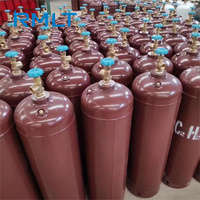 Bouteille de gaz acétylène de soudage RMLT industrielle en gros, haute pureté ISO3807 ISO4706, 40L, 16 bars, prix