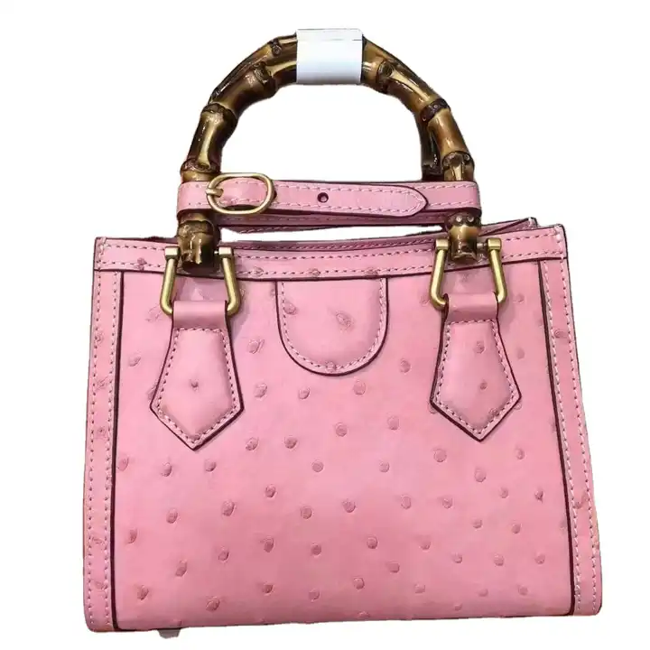 Luxury Designer Mini Women's Handbag Trend Genuine Leather Ostrich