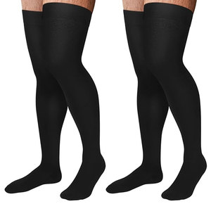 Chaussettes de compression respirantes en tricot pour hommes et femmes, chaussettes décontractées à motif uni, confortables pour un usage quotidien, OEM ODM disponibles, prix bas - Product Image 2
