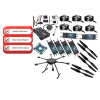 Avion pliable à six axes avec cadre en fibre de carbone, moteurs 3508, ESC 40A, hélices 1355, contrôleur de vol APM ou Pixhawk, 30-50 cm