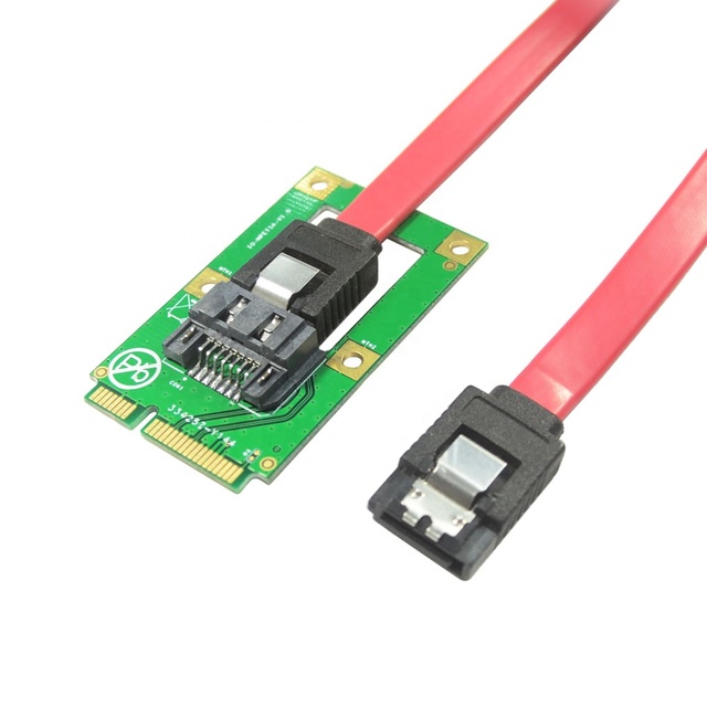 MSATA Mini PCI-e SATA SSD Slot to 7 Pin SATA3.0 6Gbps HDD Adapter Converter Card