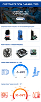 Pompe à chaleur air-eau SEVIS à économie d'énergie, unité modulaire ultra basse température, contrôle intelligent, chauffage central R410A