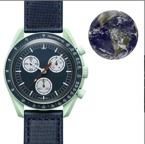 Reloj de Cuarzo de Lujo Premium Más Vendido para Hombre con Disco de Colores Sol Mercurio Venus Tierra Luna Júpiter Marte Saturno Neptuno Plutón - Product Image 3