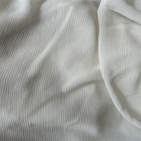 Knitteriger Seiden-Polyester-Crinkle-Crepe 3D Plissierter Crinkle-Chiffon-Stoff