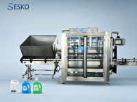 Remplisseuse volumétrique ESKO de haute qualité pour sauce soja, molasses, sirop de cuisson, pour machine de bouchage de bouteilles et codeur de date
