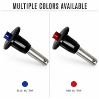 Goupille à bille à dégagement rapide en acier inoxydable de bonne qualité, à bouton-poussoir à ressort, pour systèmes de fixation en ligne, avec dimensions métriques et impériales