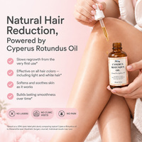 Huile naturelle pure de Cyperus Rotundus pour la réduction des poils, sérum réparateur post-épilation, hydrate et lisse la peau des bras, des jambes et de la zone du bikini
