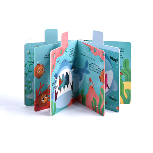 หนังสือเด็กแบบโต้ตอบหนังสือกระดานแบบโต้ตอบสมุดนิทานรูปสัตว์น่ารักธีมปลาฉลามออกแบบได้ตามต้องการ - Product Image 2