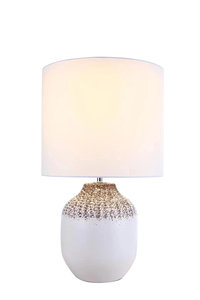 Modern Concrete Table <strong>Lamp</strong> Simple <strong>Fabric</strong> Lampshade Desk <strong>Lamp</strong> for Hotel Home Use - Product Image 2