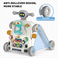 5 en 1 Nouveau Design Multi Fonction Tout-petits Apprentissage Marche Chariot Bébé Activité Table Marcheur