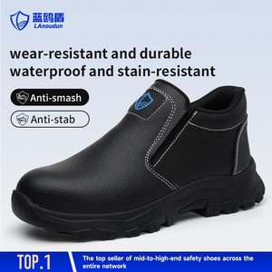 Zapatos <span class=keywords><strong>de</strong></span> seguridad LAnoudun <span class=keywords><strong>de</strong></span> corte medio para hombre, con puntera <span class=keywords><strong>de</strong></span> acero, parte superior <span class=keywords><strong>de</strong></span> microfibra, suela <span class=keywords><strong>de</strong></span> goma resistente a pinchazos, con cordones, botas <span class=keywords><strong>de</strong></span> <span class=keywords><strong>trabajo</strong></span>. - Product Image 2