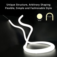 Bande LED Néon Ronde à 360 Degrés RGB RGBIC Adressable, Flexible, DC24V, Étanche IP65, pour Décoration Extérieure, Vente en Gros