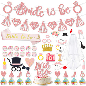 Decorazioni per Matrimonio, Accessori per Addio al Nubilato, <span class=keywords><strong>Team</strong></span> Sposa, Oggetti di Scena per Foto, Regali per Festa della Sposa - Product Image 1