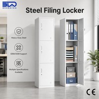 Armoire de rangement en acier pour bureau, école, gymnase, ignifuge, écologique, grande capacité, en métal, pour appartement