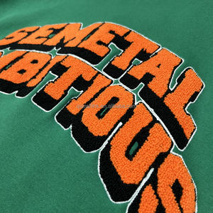 แจ็กเก็ตเบสบอลผ้ากำมะหยี่ปักลายหรูหราแจ็กเก็ตเบสบอลผ้าฟลีซโอเวอร์ไซส์สำหรับผู้ชาย - Product Image 3